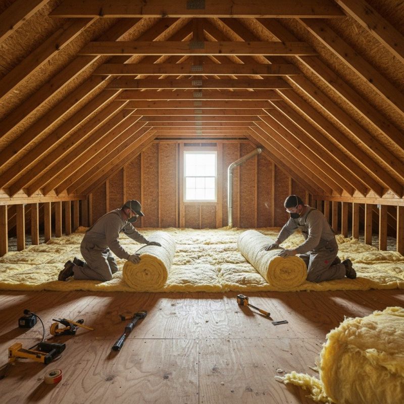 Attic Insulation Installation
