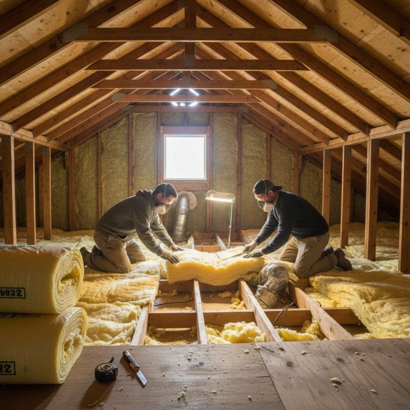 Local Attic Insulation Installation pros at work